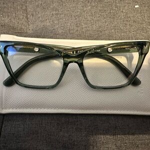 Stylish Machete Green Cat-Eye Glasses